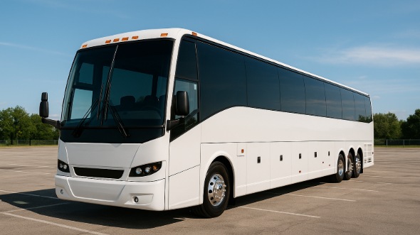 Exterior of Charter Bus Company Clarksville's 40 Passenger Party Bus in Clarksville