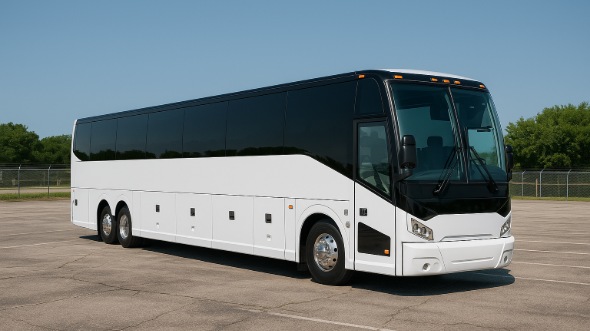 Exterior of Charter Bus Company Evansville's 44 Passenger Charter Bus in Evansville