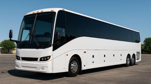 Exterior of Charter Bus Company Terre Haute's 50 Passenger Party Bus in Terre Haute